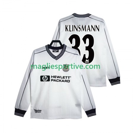 Completo Calcio Tottenham Hotspur KLINSMANN 33 1999 Retro Divisa Prima 1997 ML
